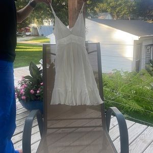 White dress. Perfect for graduation